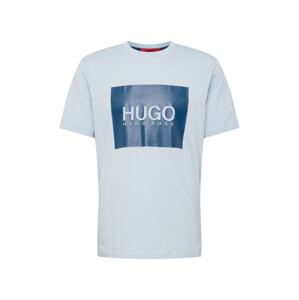HUGO Tričko 'Dolive'  modrá / světlemodrá