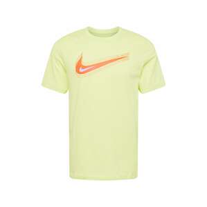 Nike Sportswear Tričko  pastelově zelená / jasně oranžová / bílá