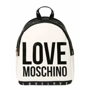 Love Moschino Rucksack  bílá / černá