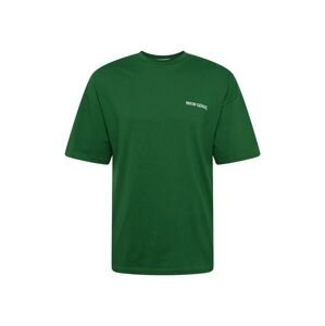 9N1M SENSE Tričko  tmavě zelená / bílá