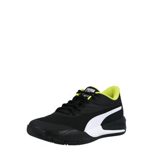 PUMA Sportovní boty  bílá / černá / svítivě zelená