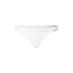 Calvin Klein Underwear Tanga  bílá / stříbrná