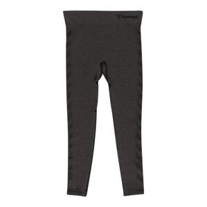 Hummel Sportovní kalhoty  černá / tmavě šedá