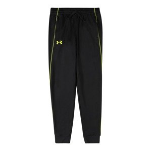 UNDER ARMOUR Sportovní kalhoty 'Pennant'  černá / žlutá