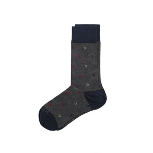Scalpers Ponožky  antracitová / marine modrá / žlutá / červená