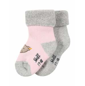 Steiff Collection Ponožky  pink / šedá