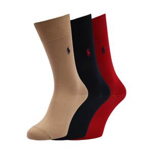 Polo Ralph Lauren Ponožky  písková / tmavě modrá / červená
