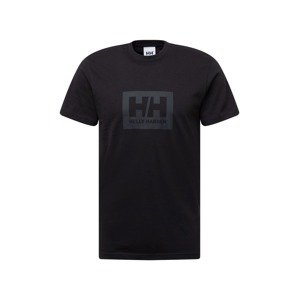 HELLY HANSEN Funkční tričko  černá / tmavě šedá