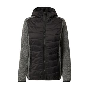 CMP Outdoorová bunda  šedý melír / černá
