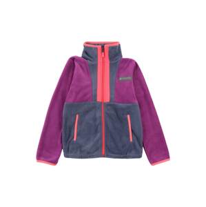COLUMBIA Funkční flísová bunda  fialová / tmavě fialová / korálová