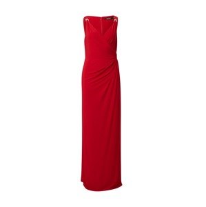 Lauren Ralph Lauren Společenské šaty 'Maris'  červená / stříbrná