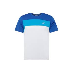 ASICS Funkční tričko 'RACE'  bílá / nebeská modř / královská modrá