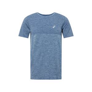 ASICS Funkční tričko 'RACE'  modrý melír / marine modrá