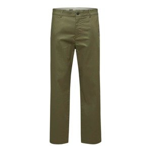 SELECTED HOMME Chino kalhoty 'Salford'  olivová