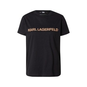 Karl Lagerfeld Tričko 'Kandy Krush'  černá / bronzová