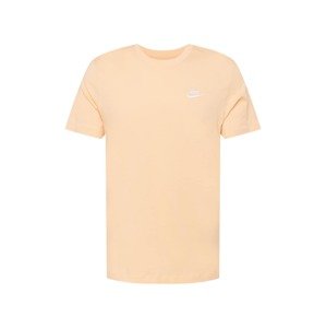 Nike Sportswear Tričko 'CLUB'  jasně oranžová / bílá
