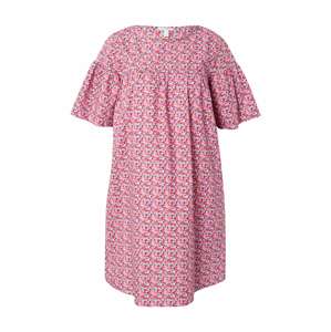 ESPRIT Šaty 'Easycare' světlemodrá / pink / malinová / bílá