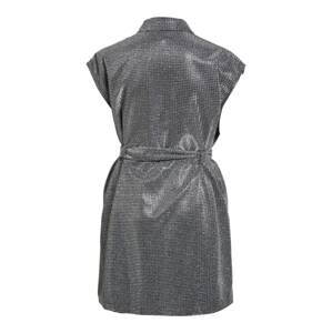 OBJECT Košilové šaty 'Carla'  černá / stříbrná