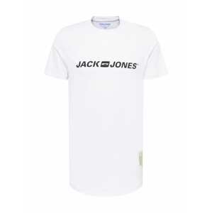 JACK & JONES Tričko 'REMEMBER'  černá / bílá