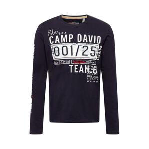 CAMP DAVID Tričko  tmavě modrá / bílá / červená