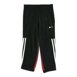 ADIDAS PERFORMANCE Sportovní kalhoty  karmínově červené / černá / bílá