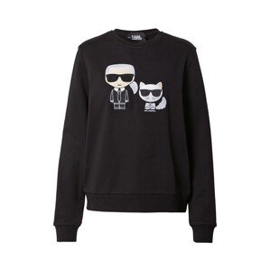 Karl Lagerfeld Sweatshirt  černá / béžová / šedá