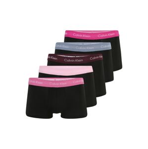 Calvin Klein Underwear Boxerky  černá / růžová / pink / burgundská červeň / kouřově modrá
