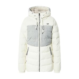 Ragwear Zimní bunda 'QUANTIC'  bílá / šedý melír