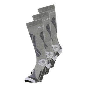 X-SOCKS Sportovní ponožky 'APANI'  šedý melír / bílá / šedá / čedičová šedá