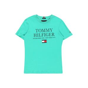 TOMMY HILFIGER Tričko  červená / námořnická modř / bílá / aqua modrá