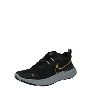 NIKE Běžecká obuv 'React Miler 2'  černá / stříbrně šedá / jasně oranžová