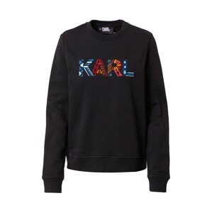 Karl Lagerfeld Sweatshirt  černá / červená / aqua modrá / modrá / oranžová