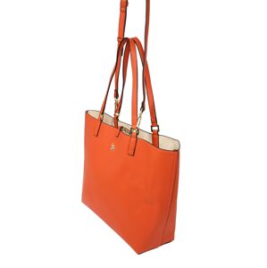U.S. POLO ASSN. Nákupní taška 'Malibu'  oranžová / béžová
