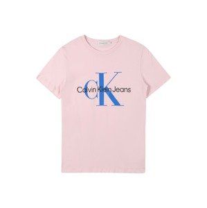 Calvin Klein Jeans Tričko  královská modrá / světle růžová