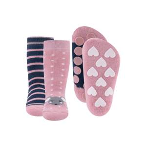 EWERS Ponožky  růžová / námořnická modř / šedá