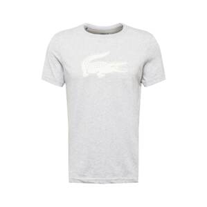 Lacoste Sport Funkční tričko  šedý melír / bílá