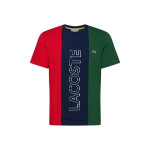 LACOSTE Tričko  červená / tmavě zelená / bílá / tmavě modrá