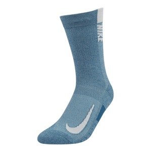 NIKE Sportovní ponožky 'Multiplier'  červená / kouřově modrá / světle šedá