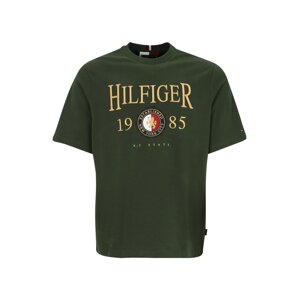 Tommy Hilfiger Big & Tall Tričko  tmavě zelená / zlatá / námořnická modř / červená / bílá