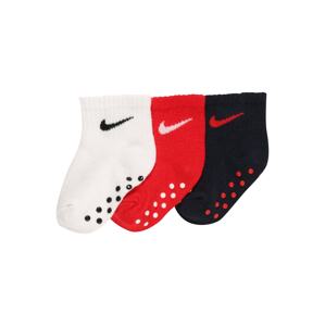 NIKE Sportovní ponožky  červená / bílá / černá