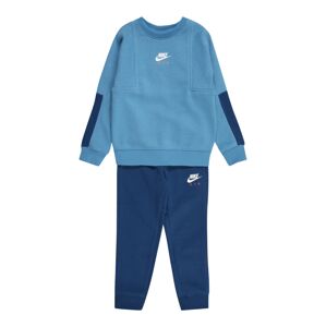 Nike Sportswear Joggingová souprava  kouřově modrá / námořnická modř / bílá / tmavě oranžová