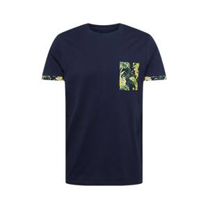 Matinique Tričko 'Jermane' námořnická modř / žlutá / zelená / bílá