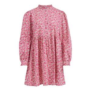 VILA Košilové šaty 'Flow'  pink / bílá / trávově zelená