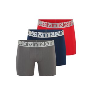 Calvin Klein Underwear Boxerky  šedá / červená / marine modrá / stříbrná