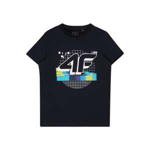 4F Funkční tričko  námořnická modř / bílá / světlemodrá / žlutá