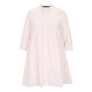 Vero Moda Petite Košilové šaty 'SISI'  světle růžová / bílá