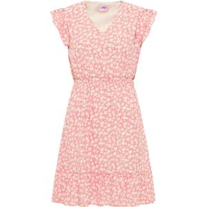 MYMO Letní šaty  světle růžová / bílá