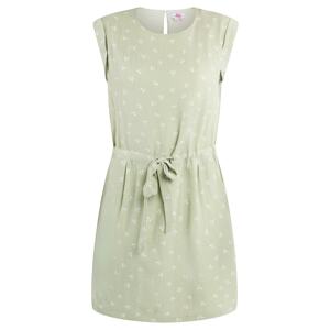 MYMO Letní šaty  světle zelená / bílá