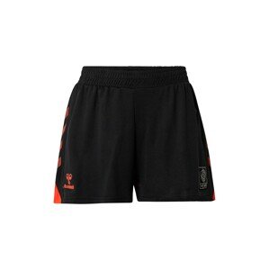 Hummel Sportovní kalhoty 'GG12 Action'  černá / bílá / oranžově červená