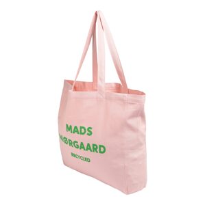 MADS NORGAARD COPENHAGEN Nákupní taška  světle růžová / zelená